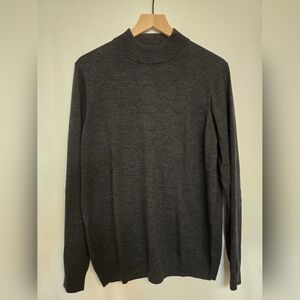 Pronto-Uomo 100% Extra Fine Merino Wool Women’s Sweater Size Medium Dark Grey